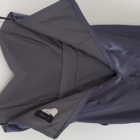 B Smart Formal Strapless Gown, Size 5/6, Blue/Gray Color, Beaded Waist - Picture 5 of 11